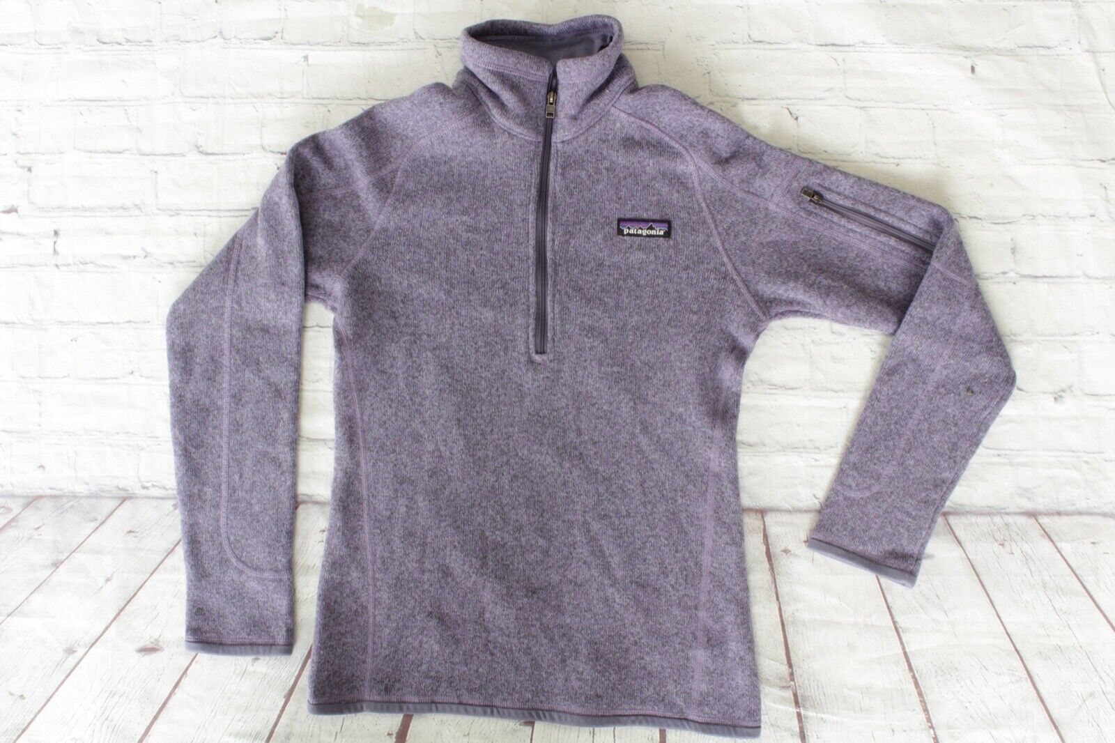Womens PATAGONIA Purple 1/4 Zip Fleece Better Sweater Jacket Womens PATAGONIA Purple 1/4 Zip Fleece Better Sweater Jacket