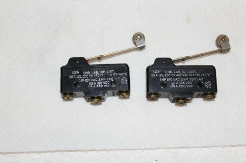 2 Micro Switch L23 BA-2RV2-A2 Limit Switches 20 A 125, 250 or 480VAC 10 A