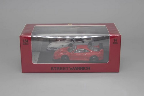 Street Weapon 1/64 Scale Ferrari F40 LBWK Red Diecast Car