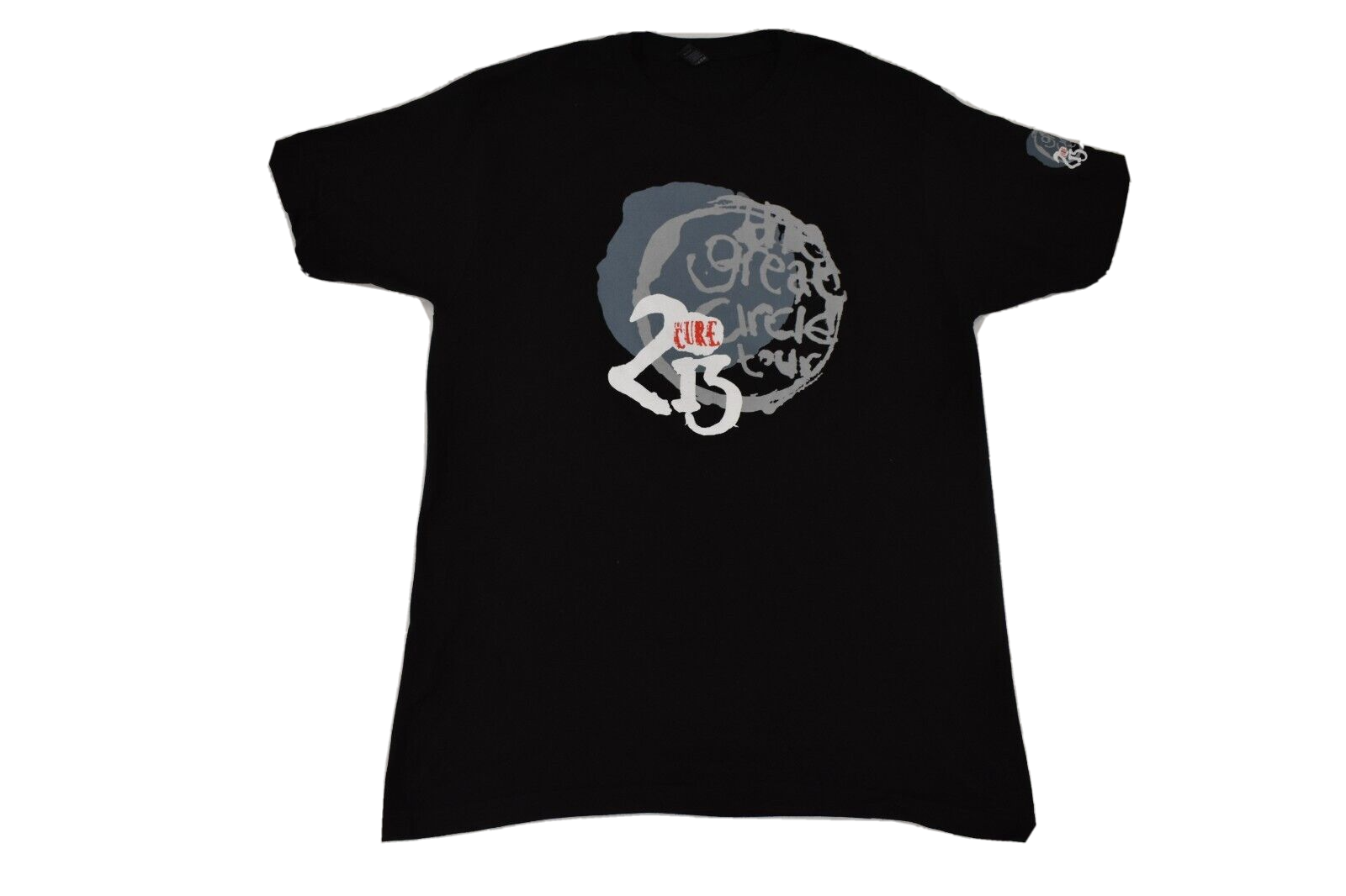 The Cure Mens The Great Circle 2013 Concert Tour Black Shirt