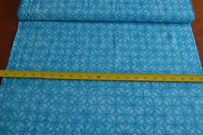By 1/2 Yd, Turquoise Geometric Tonga Batik, Timeless Treasures/B8430/GULF, B821