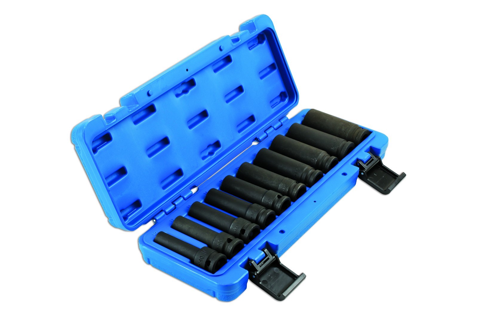 DEEP AIR IMPACT SOCKET SET 1/2 DRIVE 10pce 10MM 24MM (12PT) DOUBLE CUT BIHEX eBay