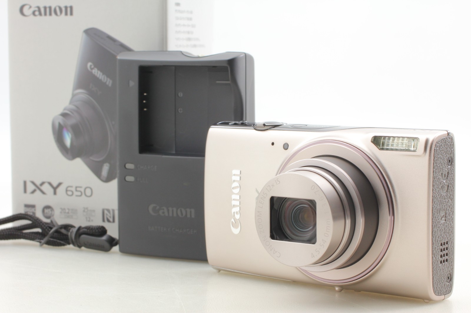 MINT w/ Box ] Canon IXY 650 12x Silver Compact Digital