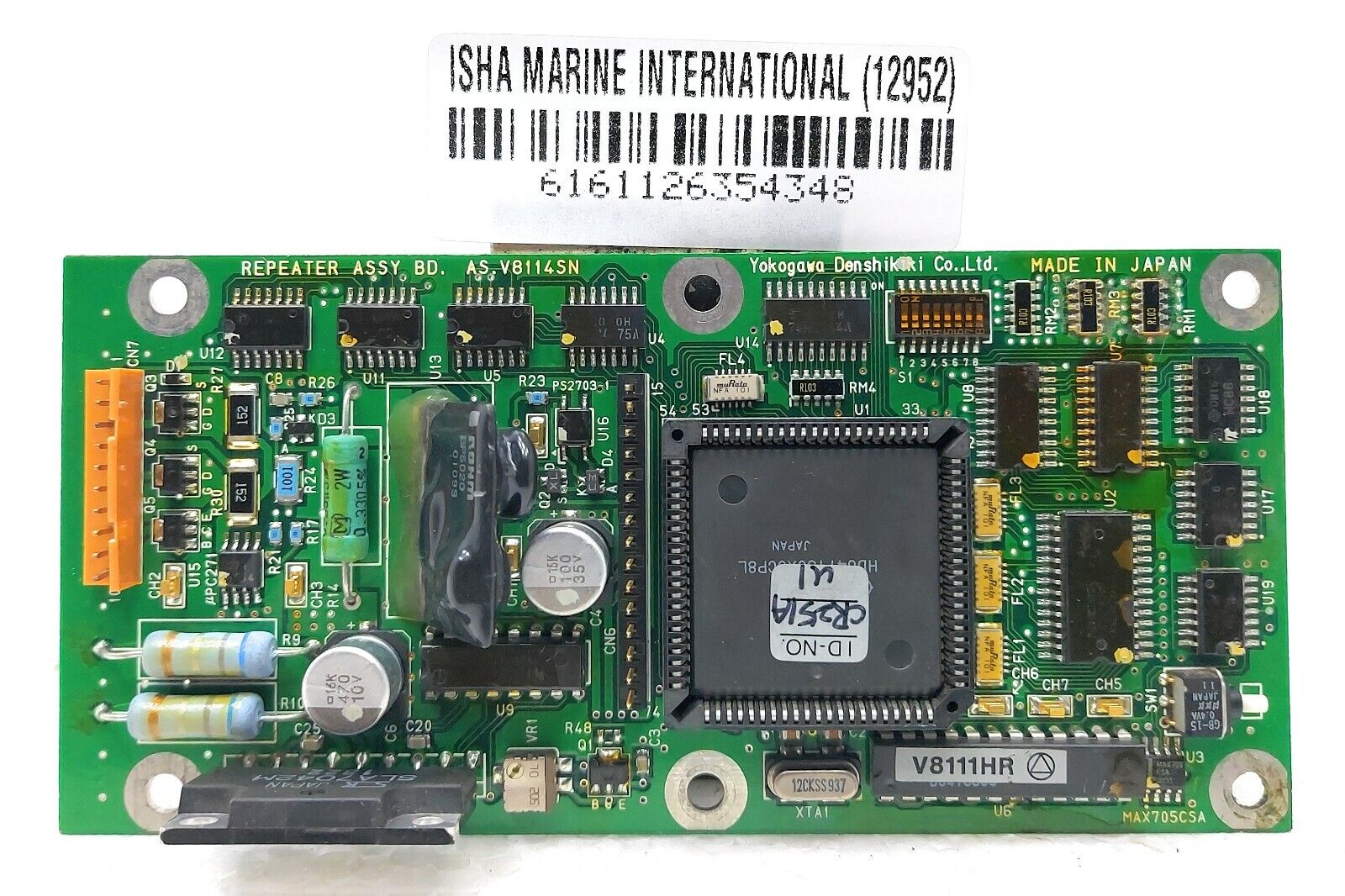 Yokogawa Denshikiki Co. Ltd. V8114SN Repeater ASSY. BD. AS Yokogawa Denshikiki Co. Ltd. V8114SN Repeater ASSY. BD. AS
