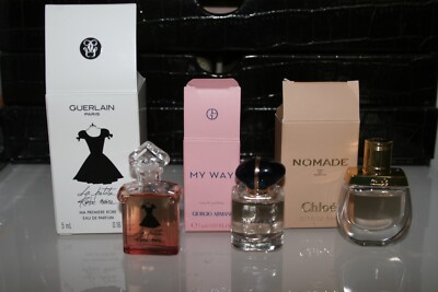 Guerlain Robe Noire, Armani My Way, Chloe Nomade, EdP Miniatur OVP