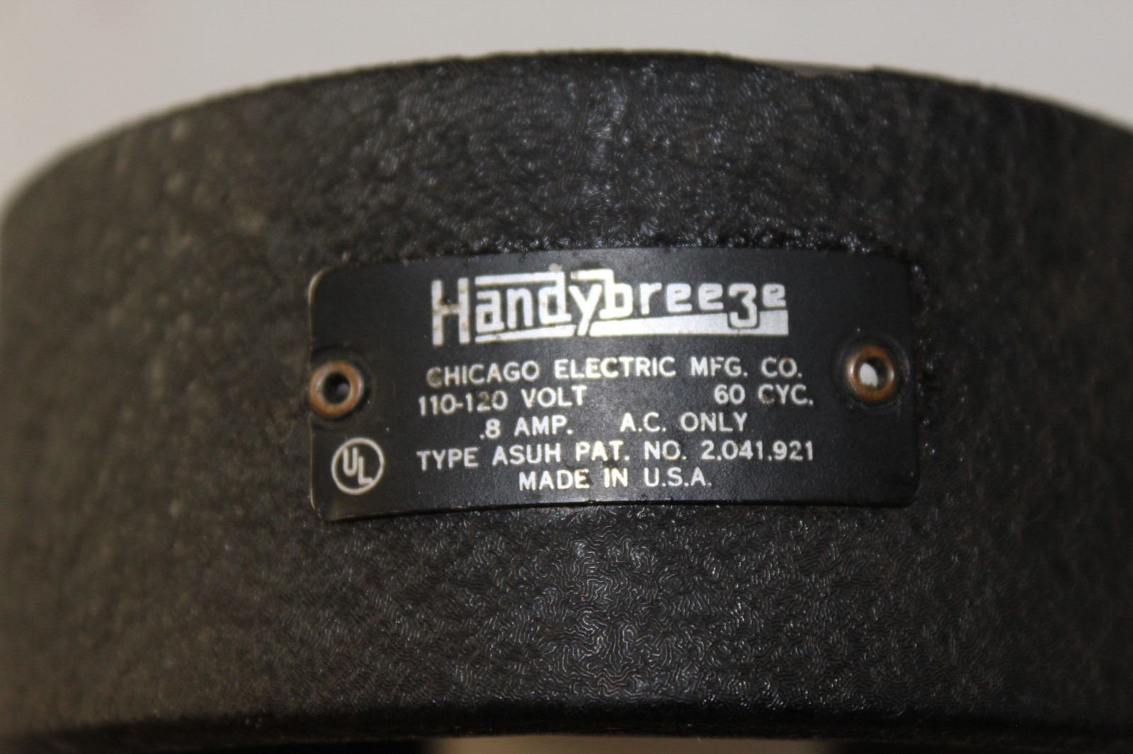 Vintage Handybreeze Motor and Misc Housing Parts Type ASUH