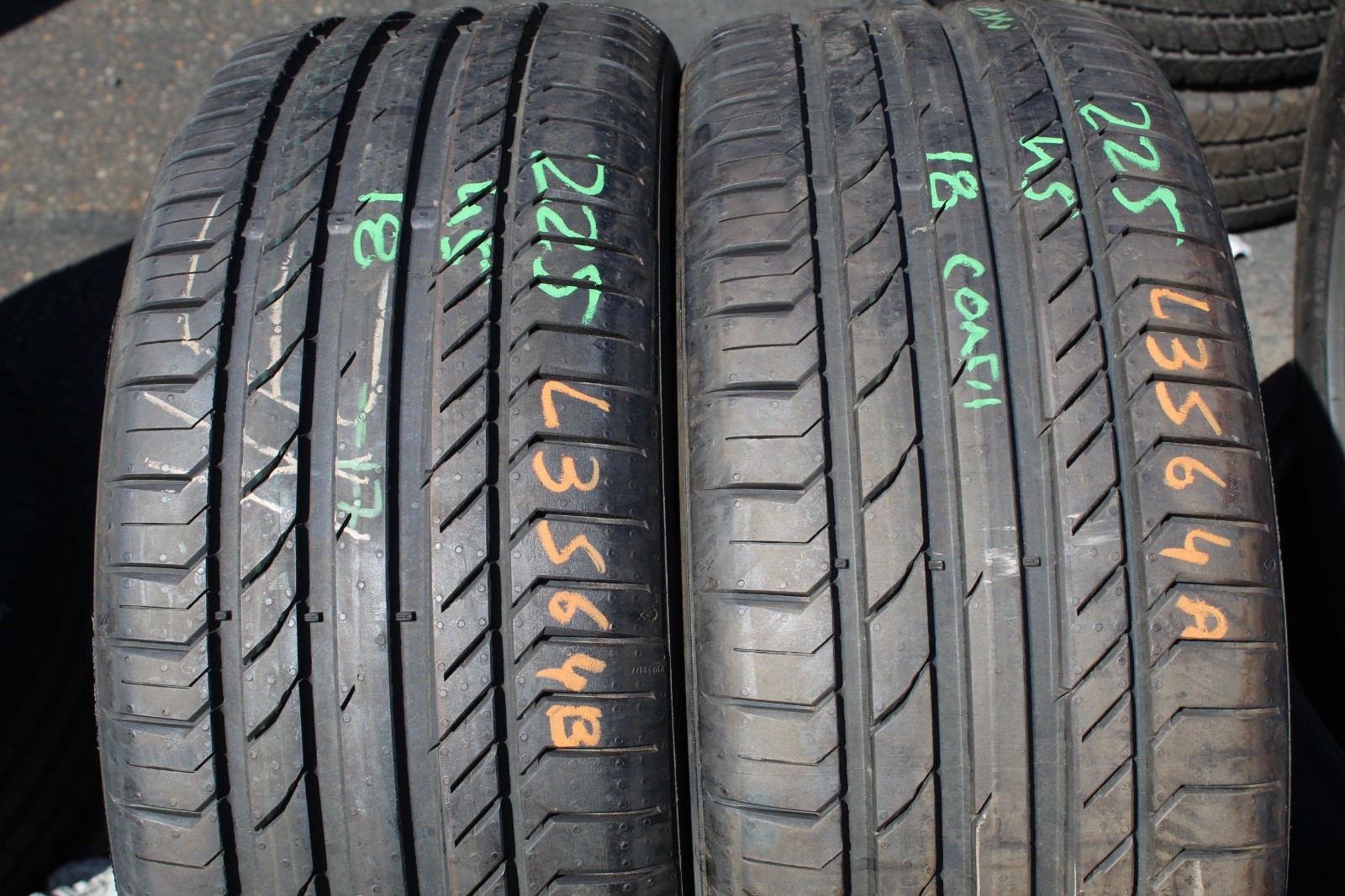 New 225 45 18 Continental, CSC 5, XL, C-Seal, 95W, x1 Tyre (F1_tyres) L3564
