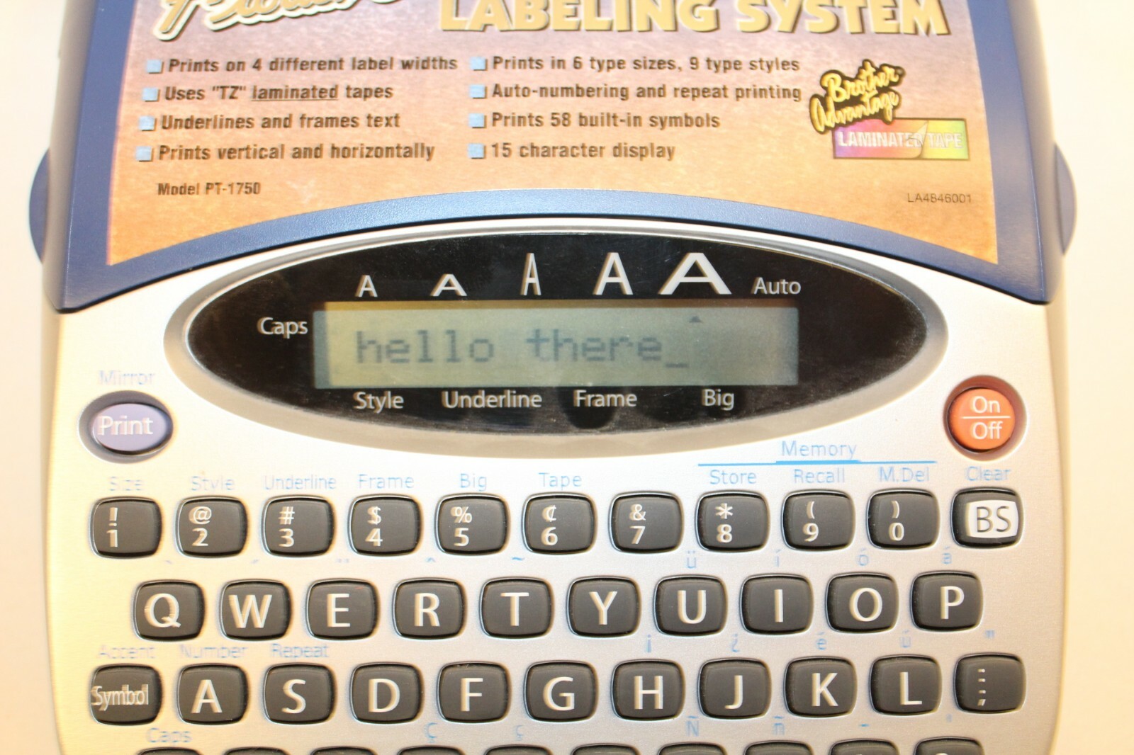 Brother P-touch PT-1750