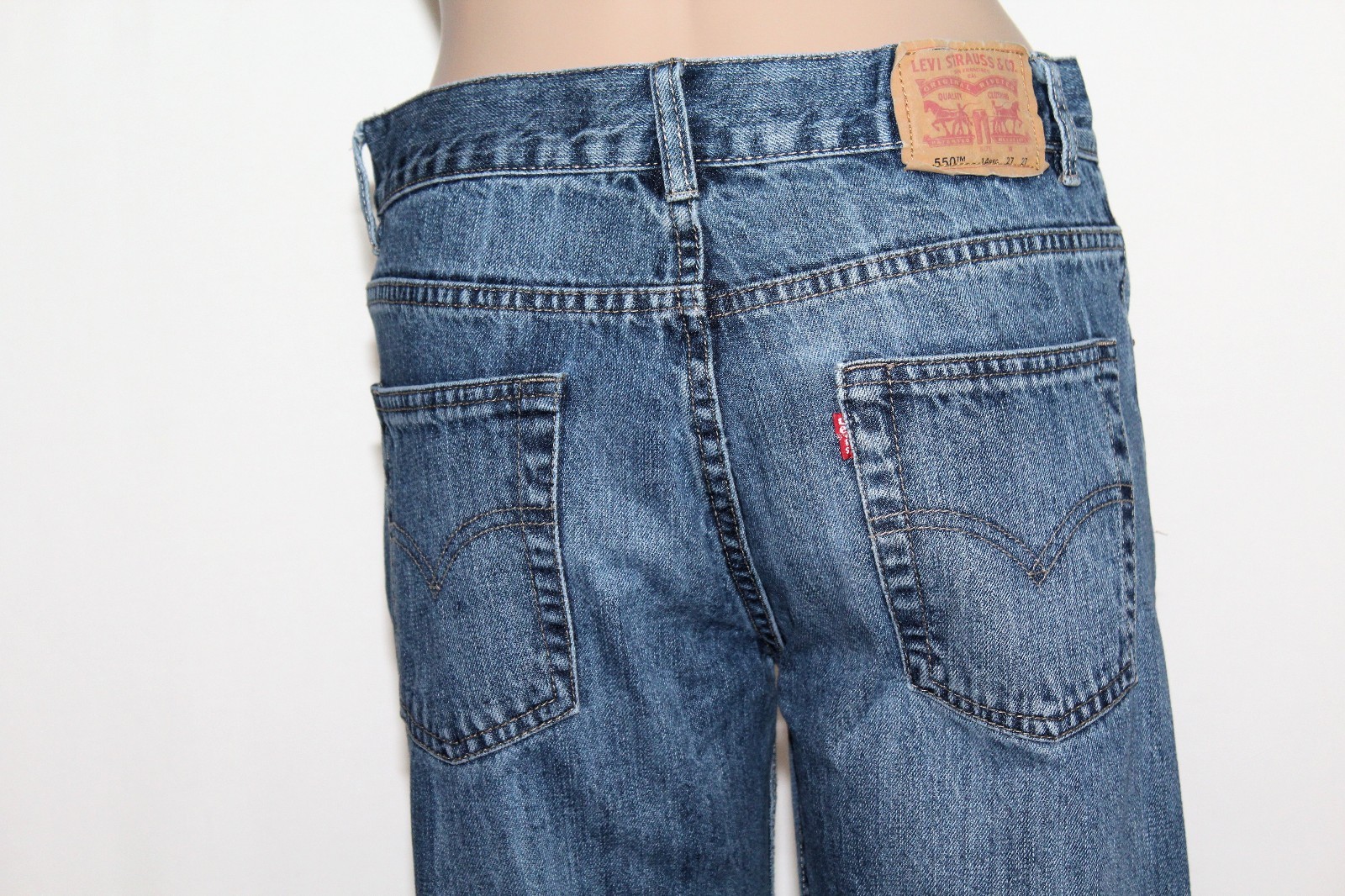 LEVI'S 550 Boy's Young Men's 14 Regular 27 x 27 Relaxed Fit Denim Jeans