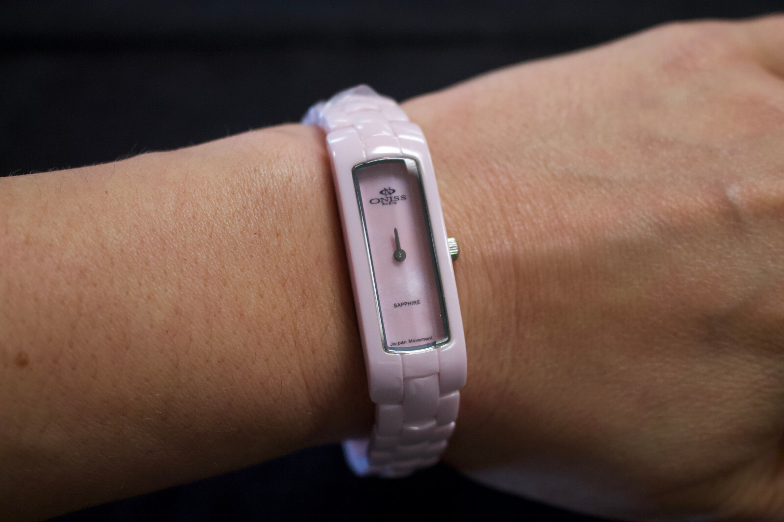 Oniss Paris ON8045-L Sapphire Crystal Ceramic 3ATM w/ Extra