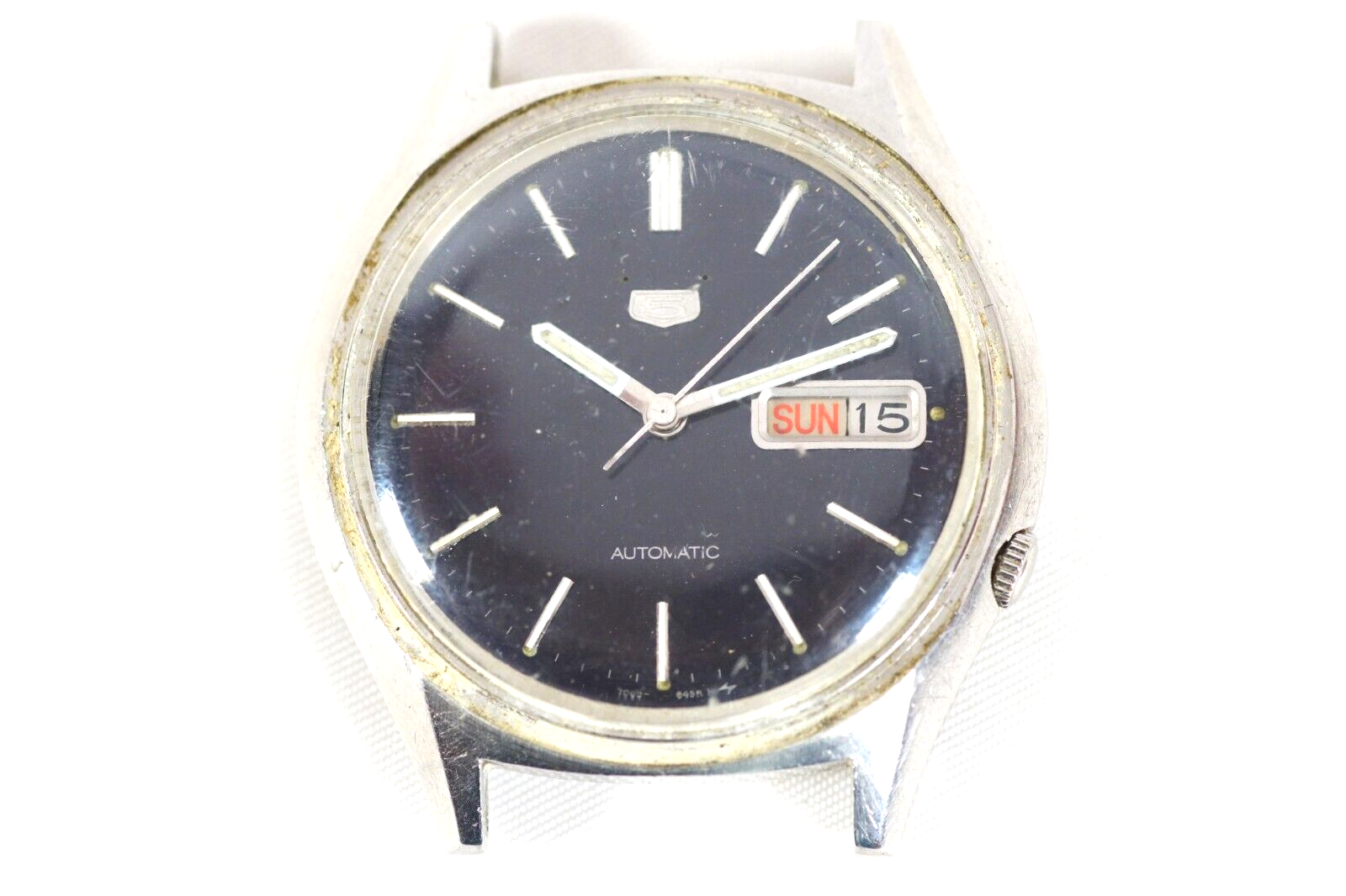 SEIKO 5 Automatic Watch Vintage Mens SEIKO 7009-8980 Black