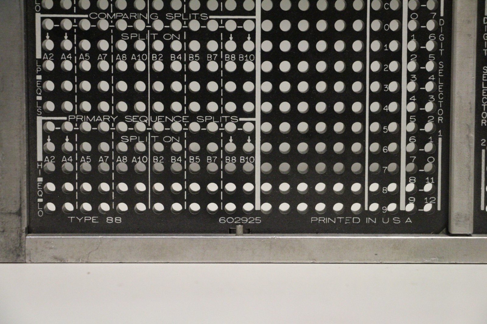 IBM Type 88 Patch Panel Numeric Collator w/Leads #2