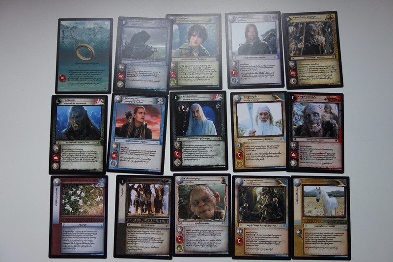 Anthology Two Towers 18 Cartes Promo Vo Tengwar Decipher Not Complete