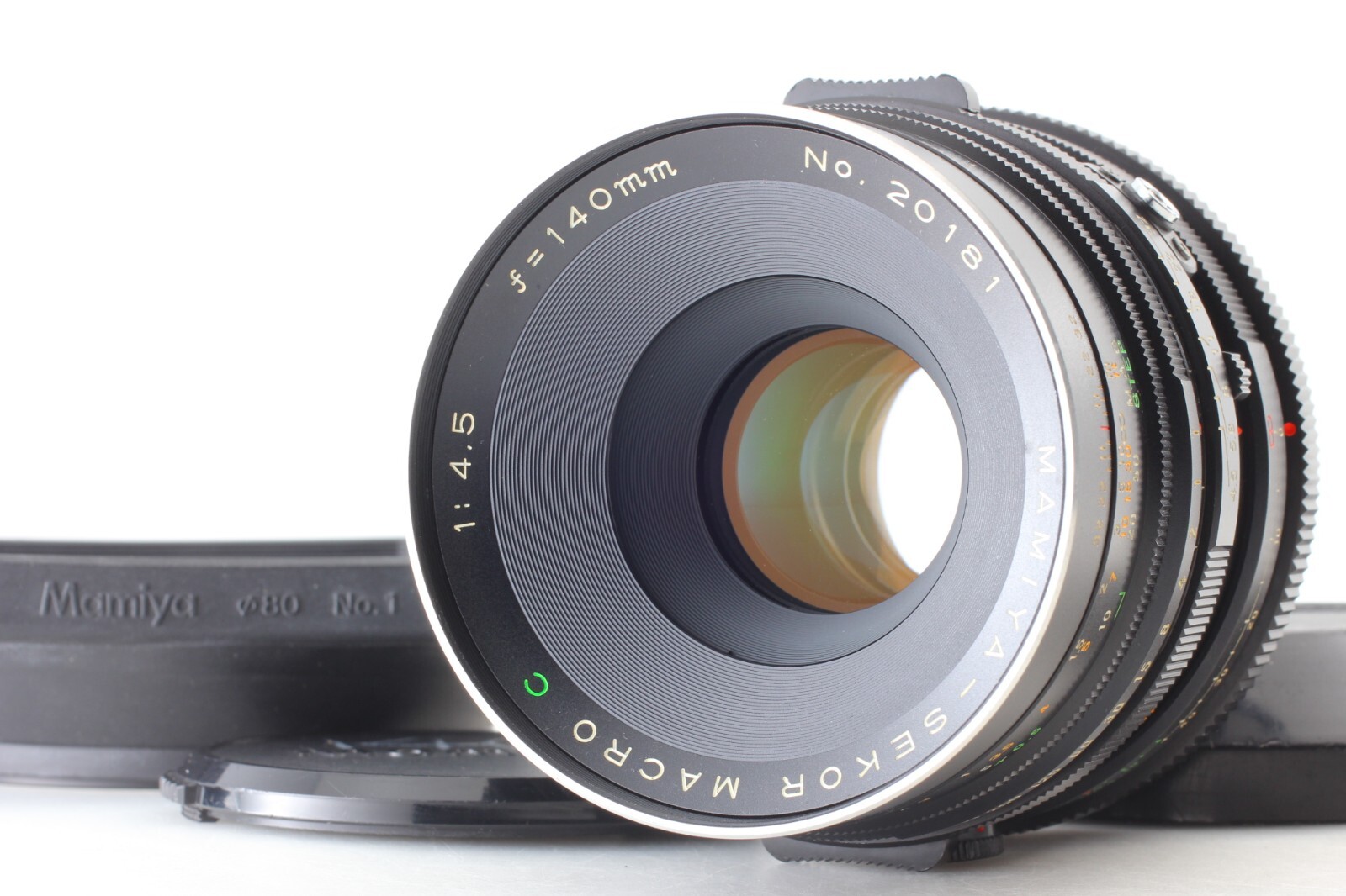 Exc+4 w/ Hood 】 Mamiya Sekor Macro C 140mm f4.5 Lens For