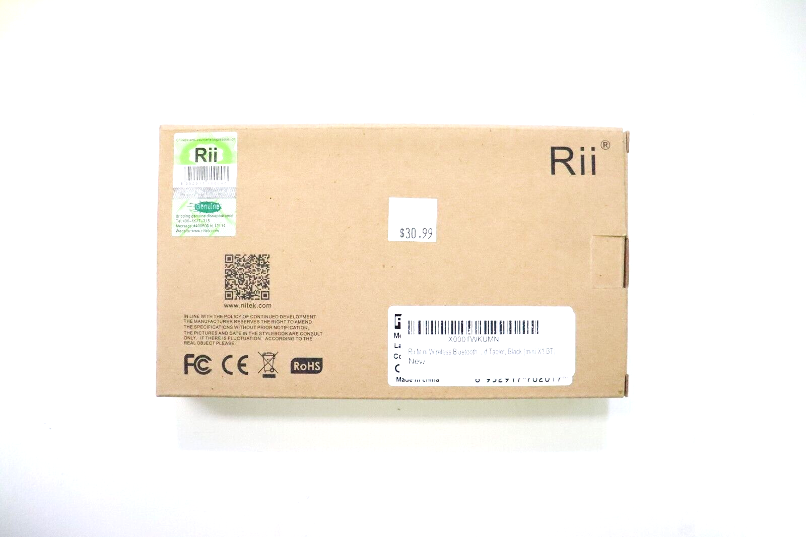 RII MINIX1BT - MINI HANDHELD WIRELESS KEYBOARD MOUSE