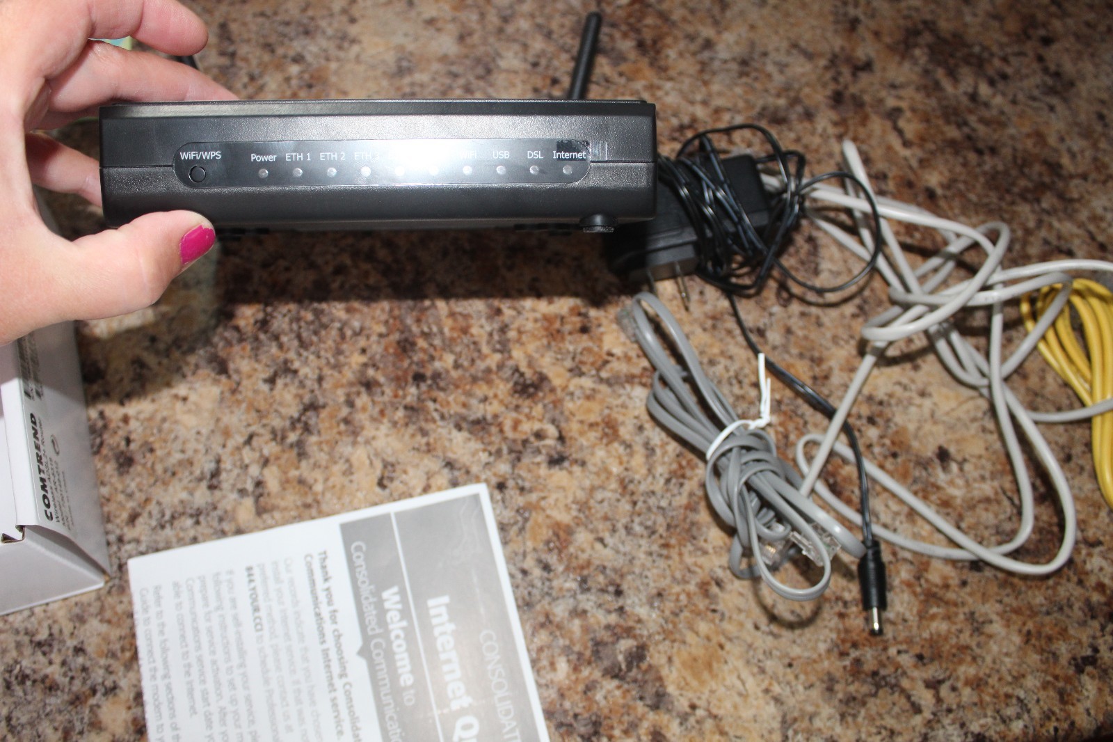 Comtrend AR-5319 Wireless ADSL2+ Router wireds phone adapters Broad Band NIB