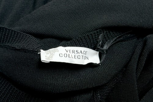 VERSACE VERSACE COLLECTION HERREN RUNDHALSAUSSCHNITT SCHWARZ PULLOVER GRÖSSE M L XL 2XL