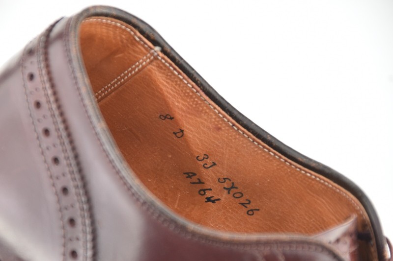 ALDEN x BROOKS BROTHERS 8D #8 SHELL CORDOVAN WINGTIP OXFORD