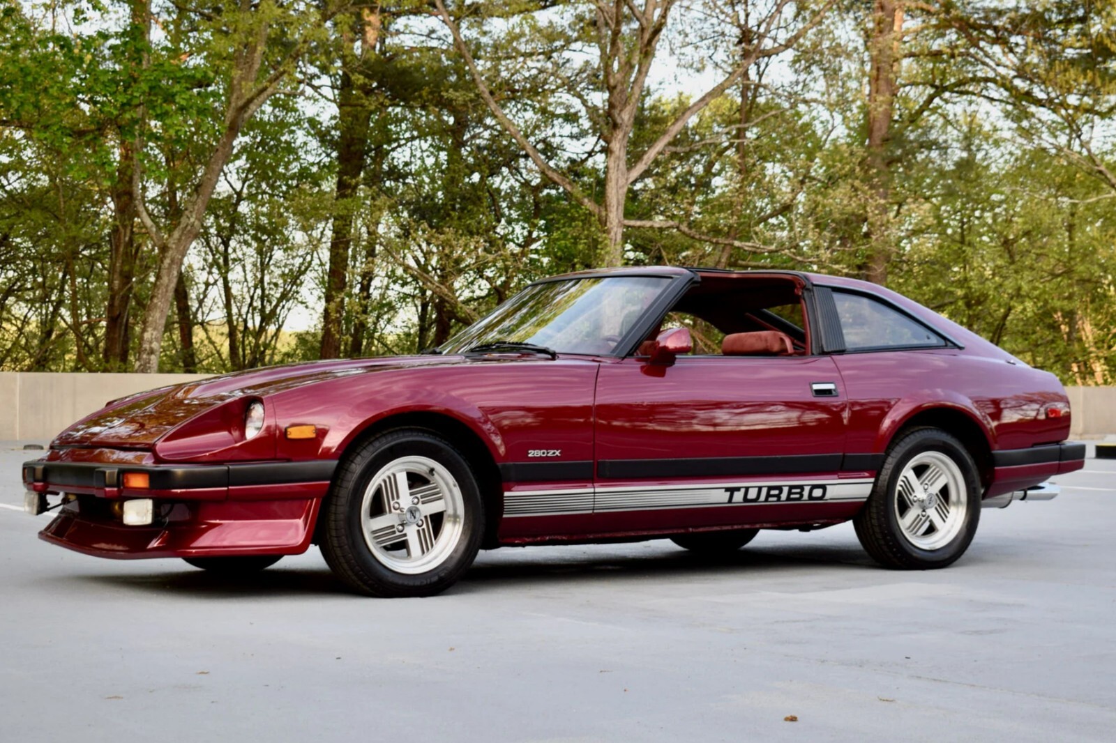 1982 Datsun 280ZX Turbo maroon | POSTER 24 X 36 INCH 1982 Datsun 280ZX Turbo maroon | POSTER 24 X 36 INCH