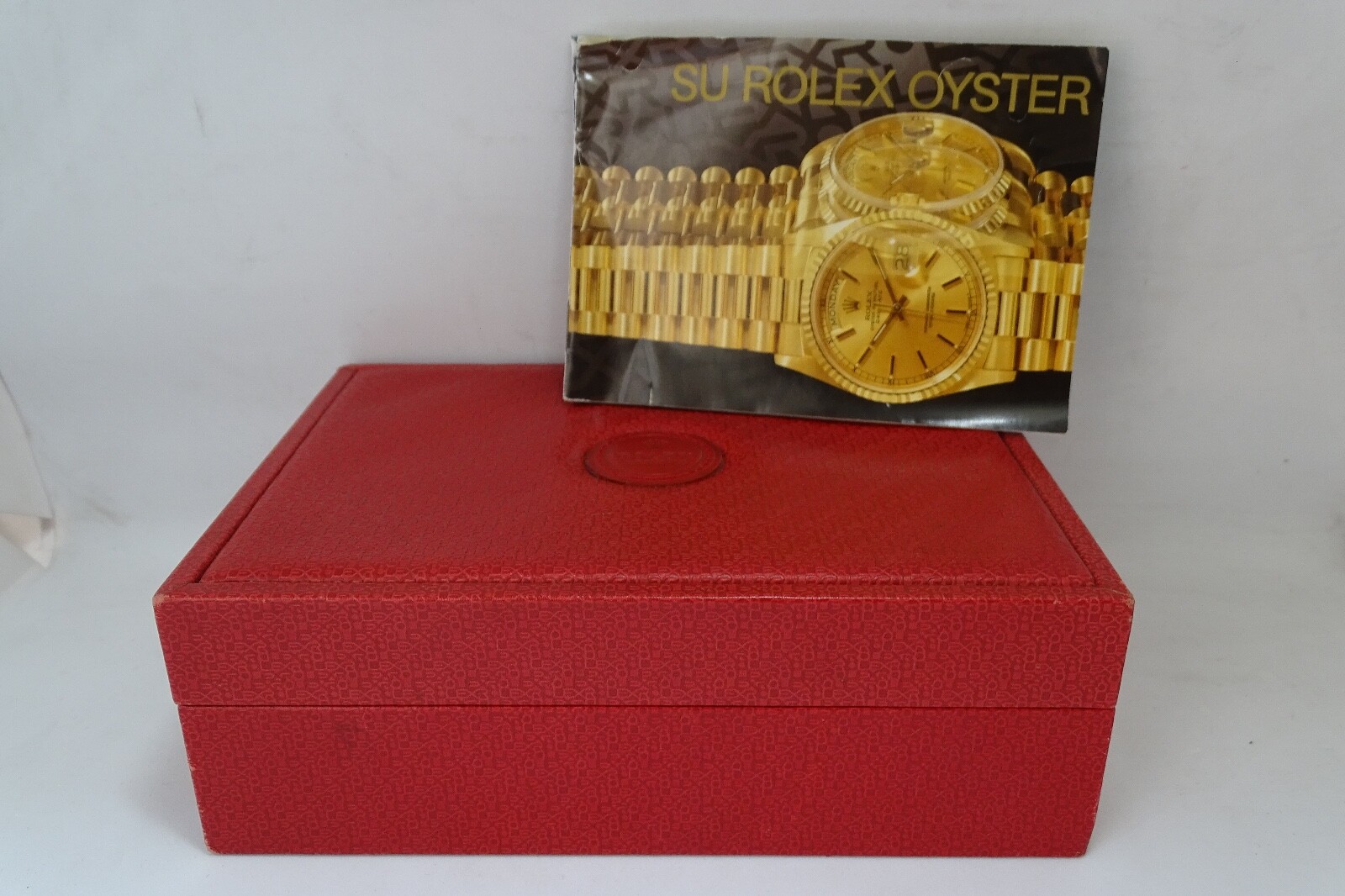 ROLEX クラシック時計ケース　BOX　 赤 Rolex Vintage President Datejust red watch box 90s -2000s