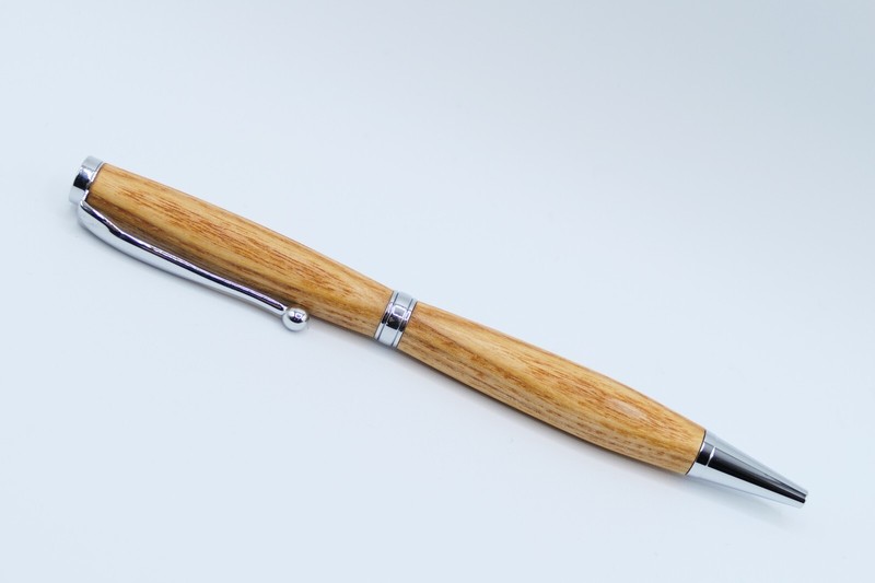 Kugelschreiber Aus Ulmen-Holz Unikat Handgedrechselt Holzkuli Pen