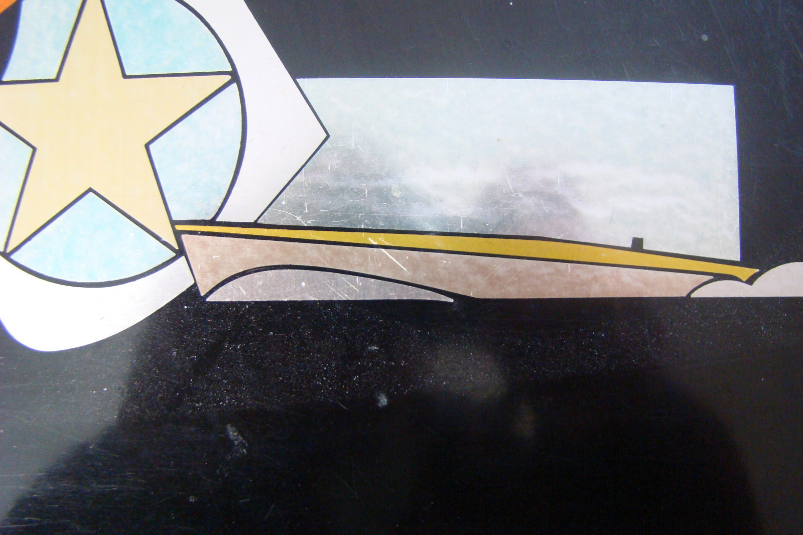 DECO DINNER TRAY AEROPLANE, RACING CAR, SPEEDBOAT MICARTA 1920s AMAZING!