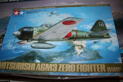 TAMIYA WWII JAPANESE A6M3 ZERO FIGHTER HAMP 1:48 NO DECALS