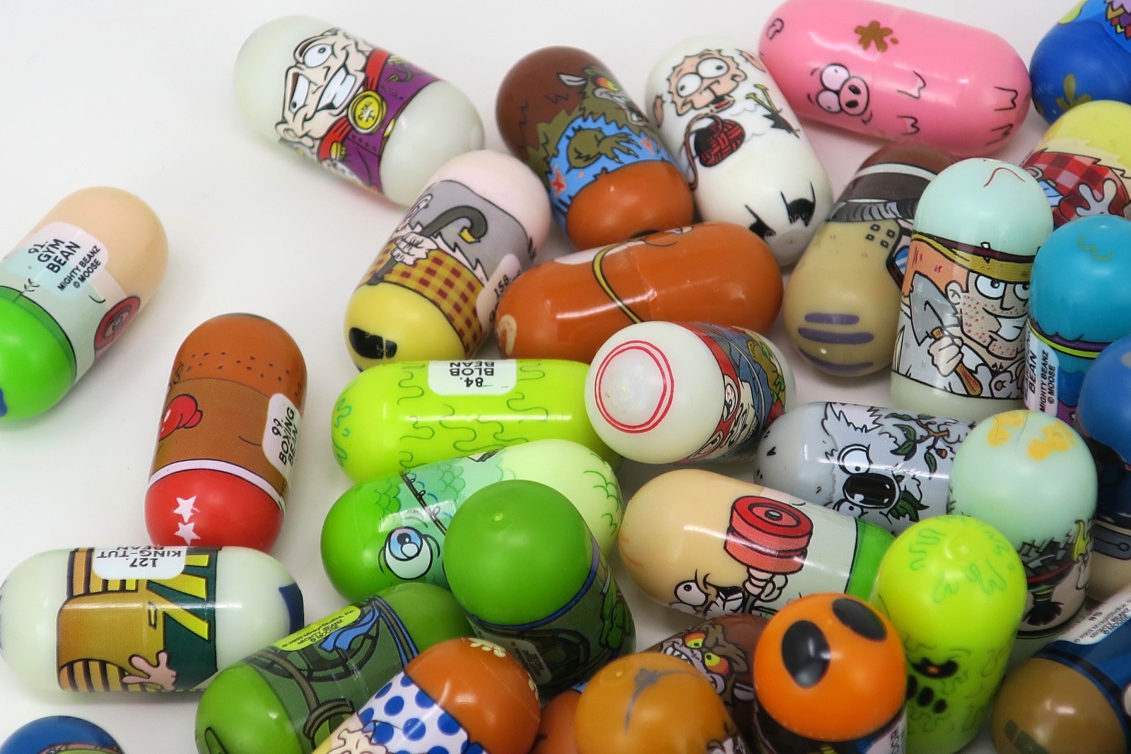 Mighty Beanz Lot of 60 Beans - TMNT Teenage Mutant Ninja Turtles, Blob, Mechanic