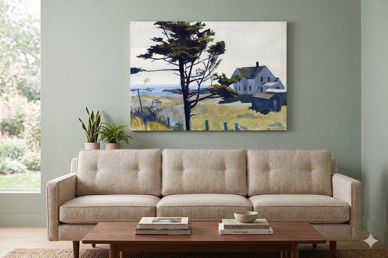 Edward Hopper, Bill Latham's House,1927  - CANVAS OR PRINT WALL ART