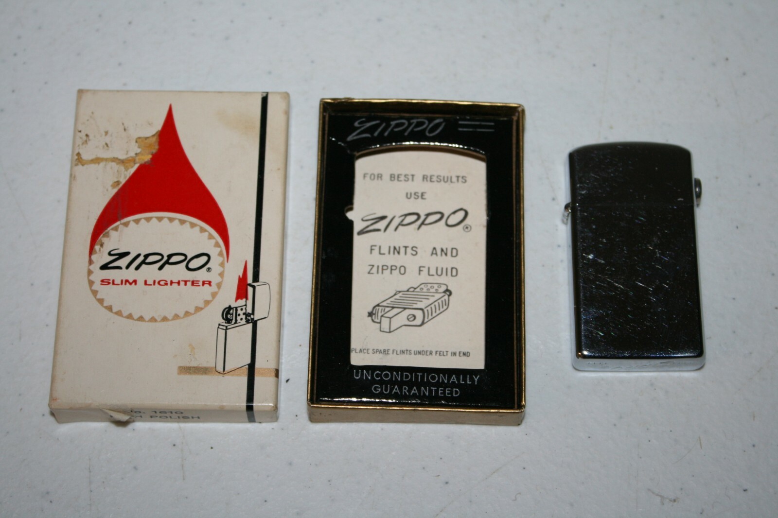 60年代オリジナルLevis advertising ZIPPO Vintage 1966 Zippo Lighter Westinghouse Box High Polish 1610
