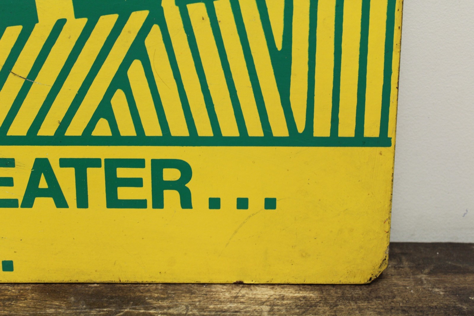 VINTAGE WEED EATER STRING TRIMMER TWO SIDED DEALER SIGN