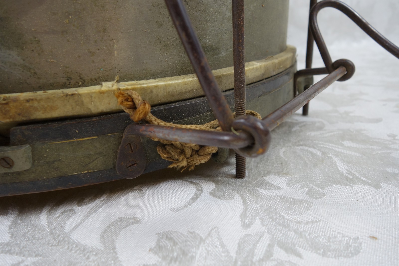 Vintage / Antique American WWI Wooden Field Snare Drum Marching Band USA