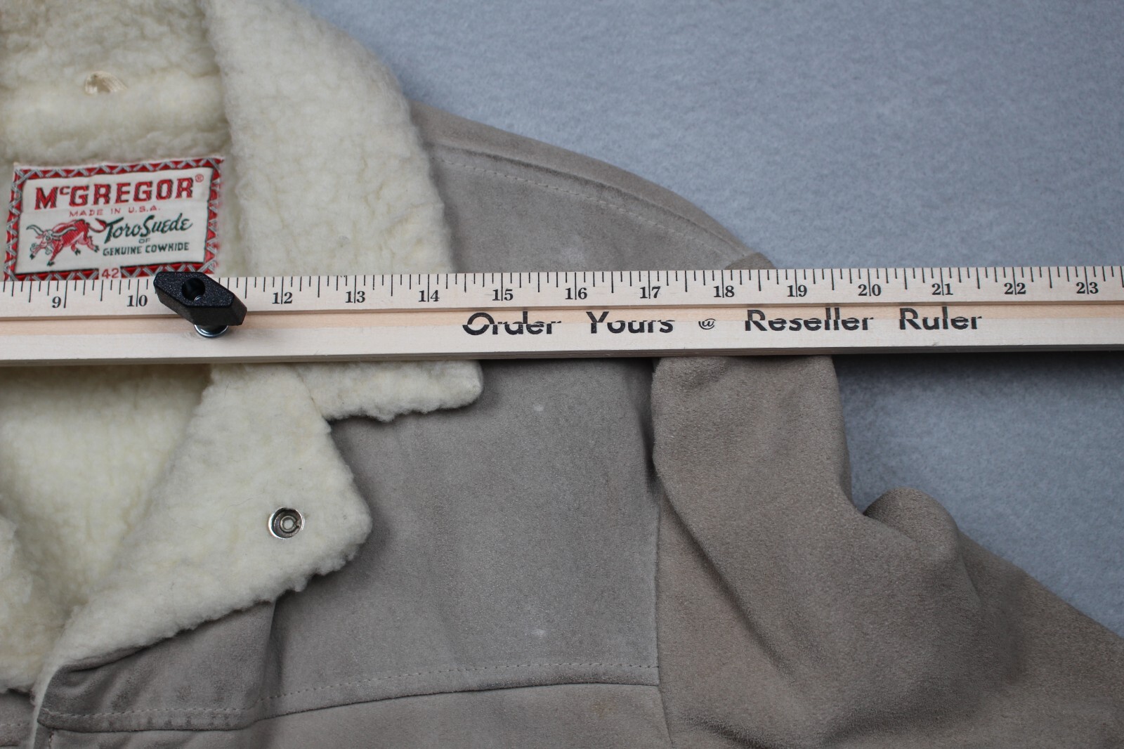 Vintage California Sportswear Jacket Mens 42 Large Light Tan Leather Coat 1960s
