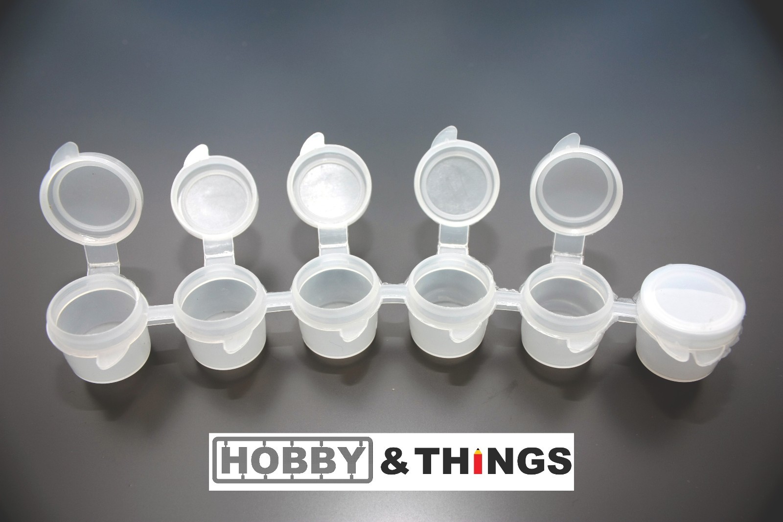 Mini Paint Colour Mixing Pot with Caps 6 x 5ml Model Paint Mixing