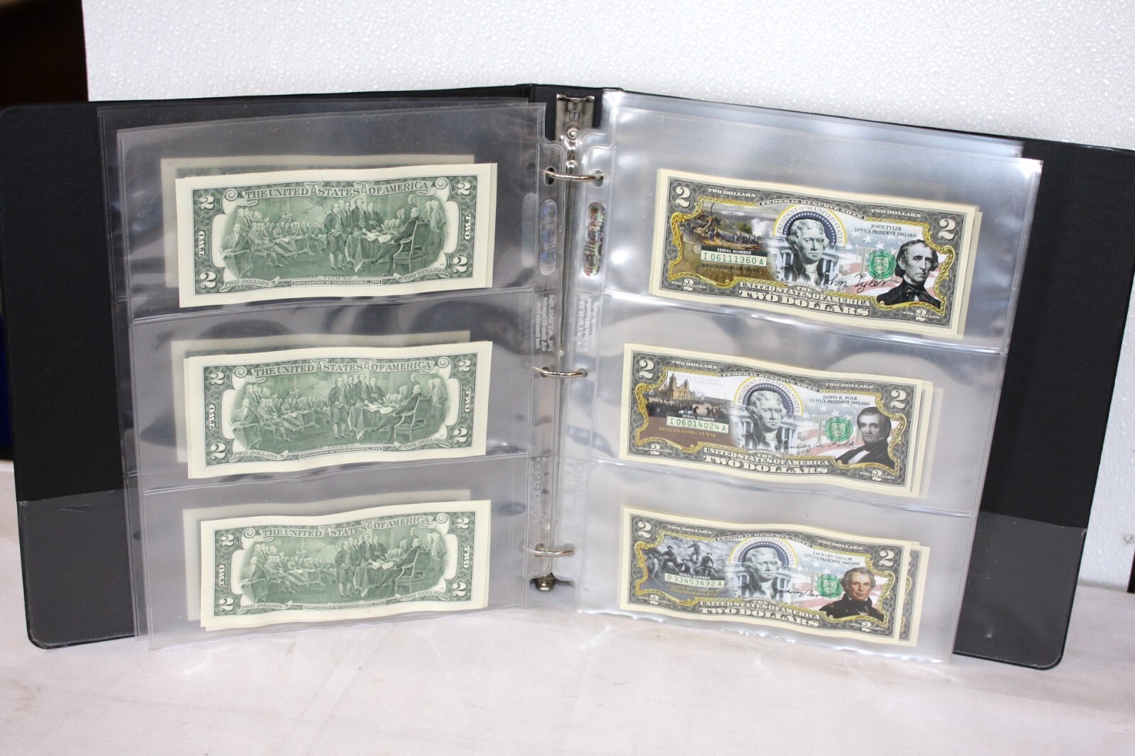 The Bradford Exchange U.S. $2 Bills Honoring Historic