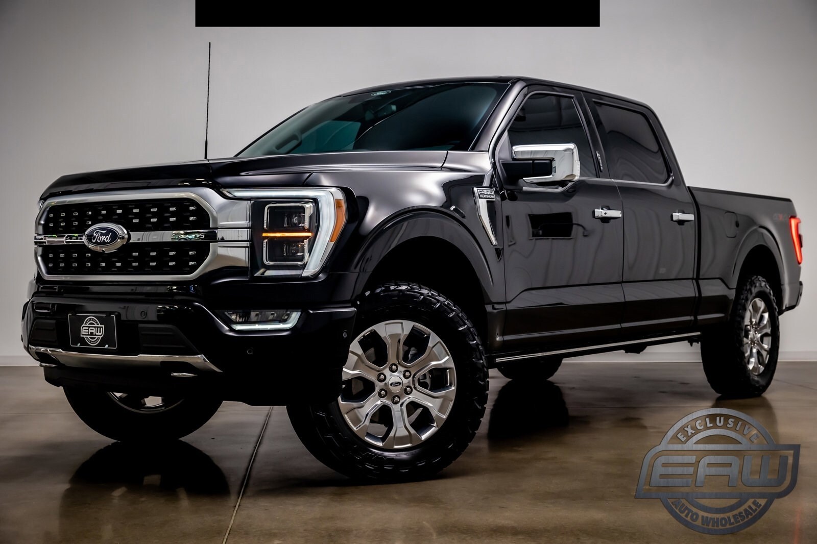 2022 Ford F150 Platinum 6016 Miles Agate Black Metallic Crew Cab