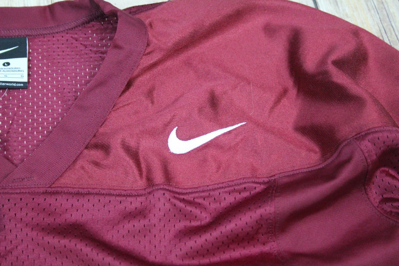 NWT Nike Velocity 2.0 Football Practice Jersey Size L Cardinal Style 659179 $45