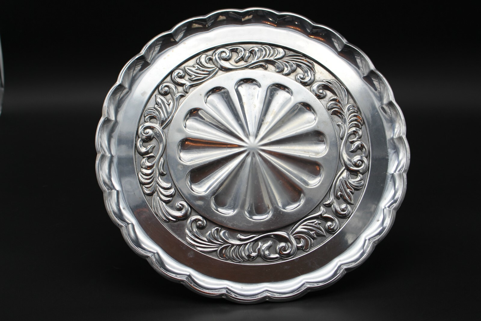 LENOX Butler's Pantry Holloware Silver Pedestal Cake Stand Rare