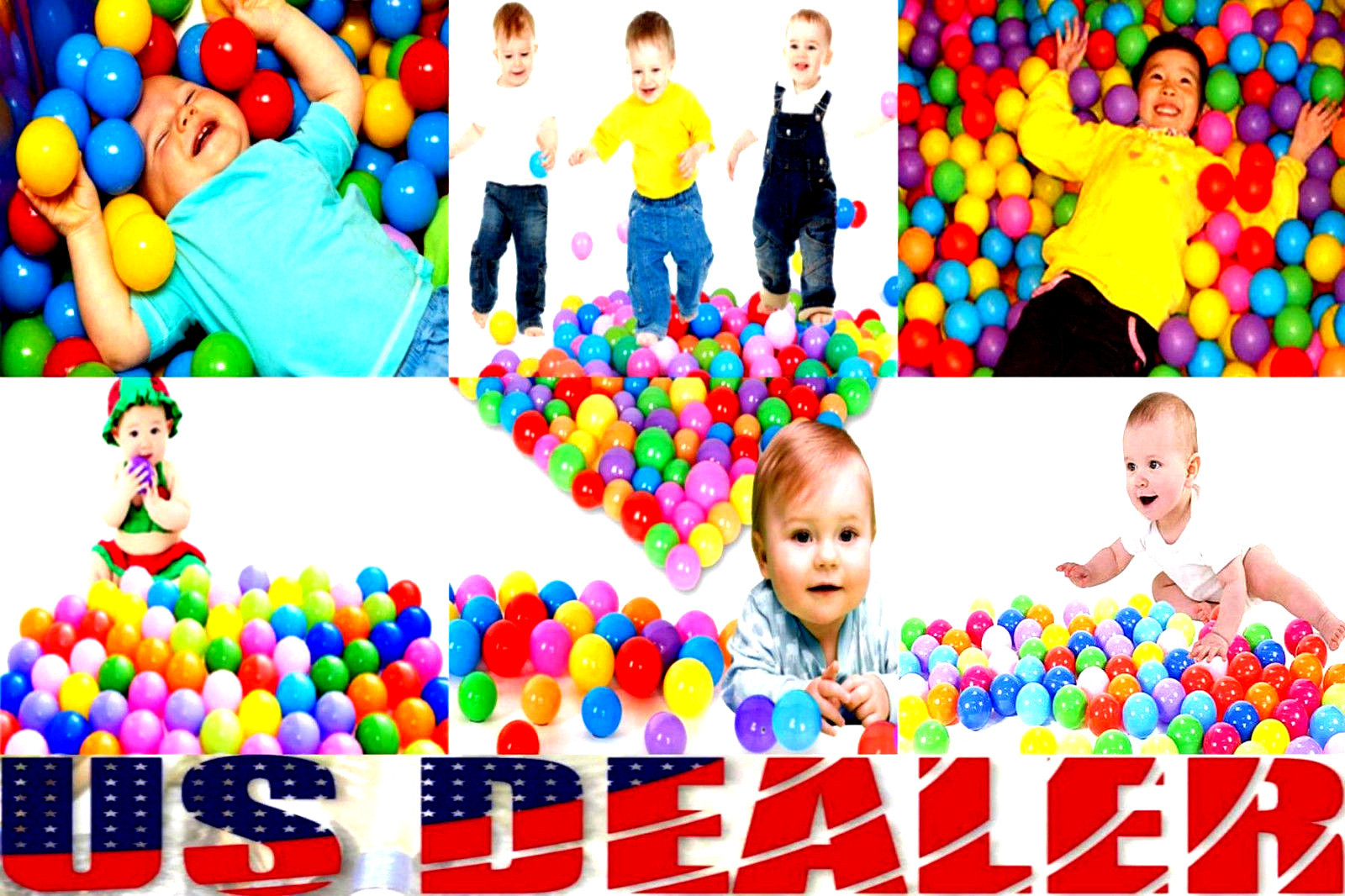 NICE! 244 Colorful Baby-Safe Kid Plastic Pool Playpen Bounce Pit Balls Fun Toys!