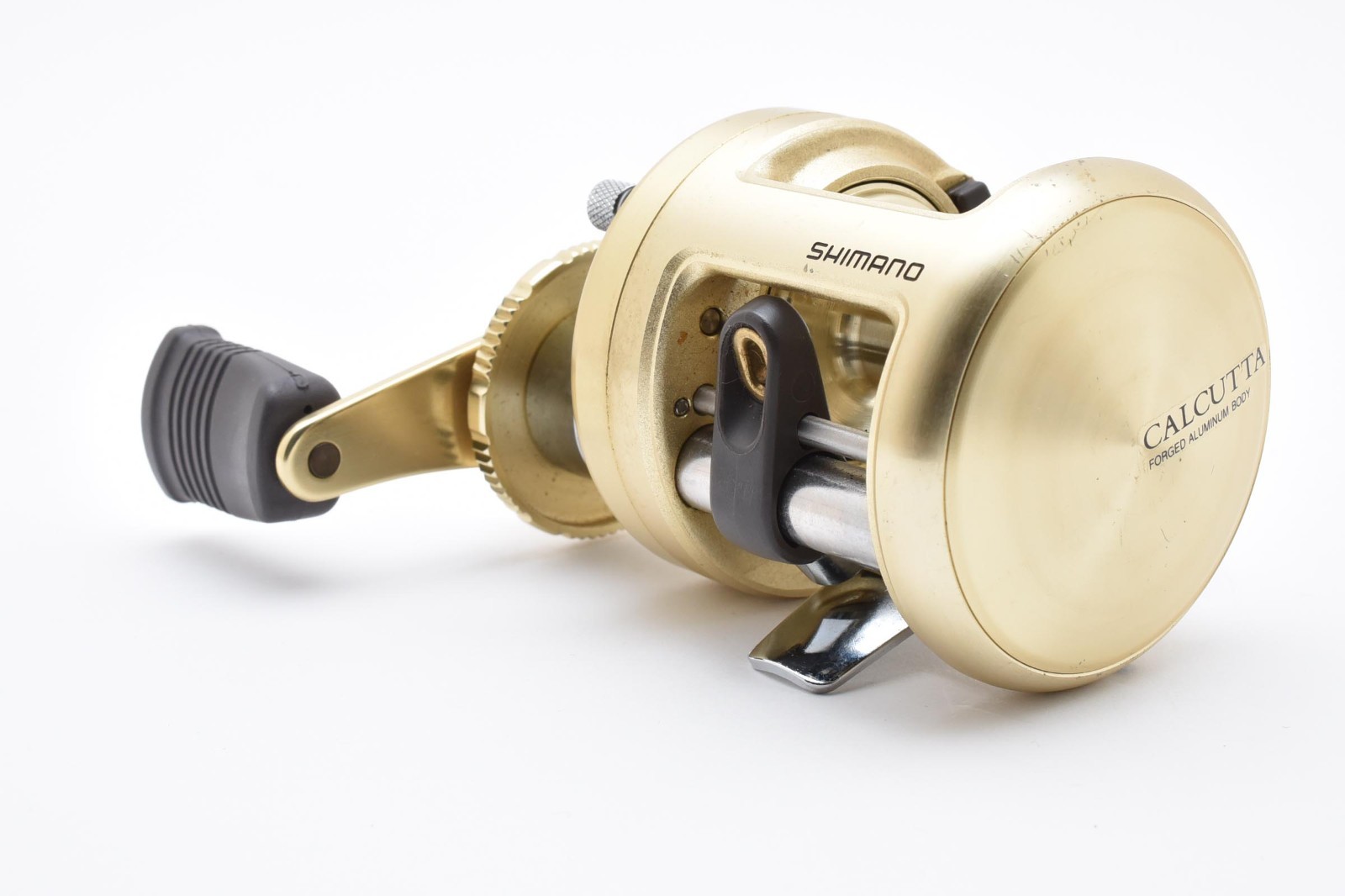 希少シマノSHIMANO CALCUTTA CHINU 1000 ゴールドリール Shimano 03 Calcutta Chinu 1000 RH Baitcasting Reel 2603675 I