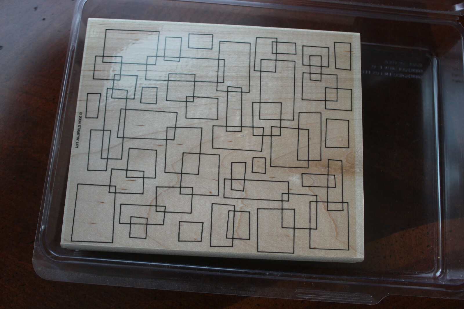 Stampin' UP! Geometric Qood Mounted  Large Stamp 5” X 6”