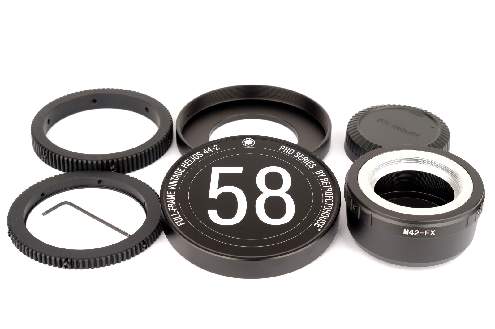 HELIOS 44-2 or 44 cine conversion set:METAL Gears, 80mm