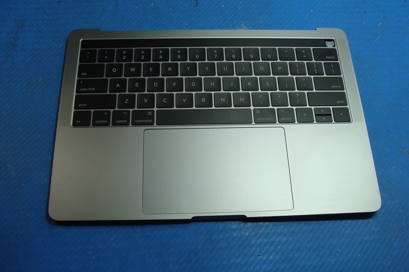 MacBook Pro 13" A1706 2017 MPXV2LL/A Top Case Palmrest w/Battery Gray 661-07950