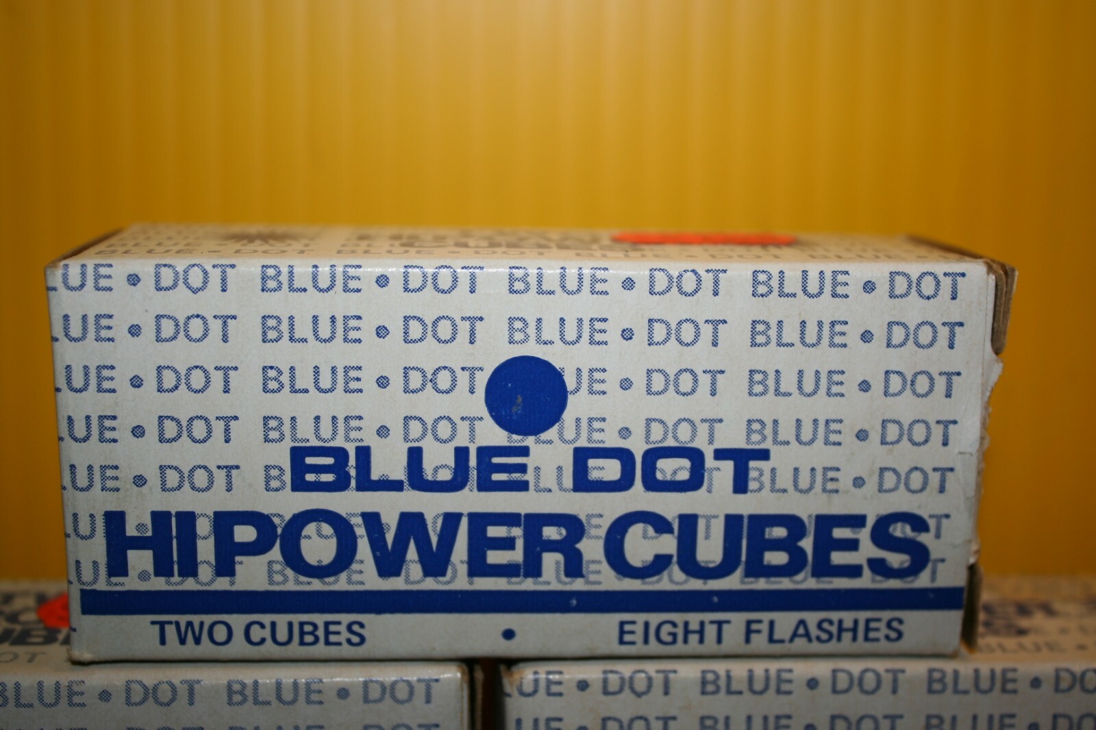 Vintage Blue Dot Corp Hi-Power Flash Cubes 4 Boxes of 2 Cubes 32 Flashes NEW