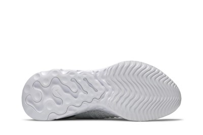 Pre-owned Nike Wmns React Phantom Run Flyknit 2 'true White Silver' Cj0280-100
