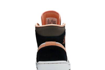 Pre-owned Jordan Air  Wmns Air  1 Mid Se 'peach Mocha' Dh0210-100 In White/apricot/agate/black