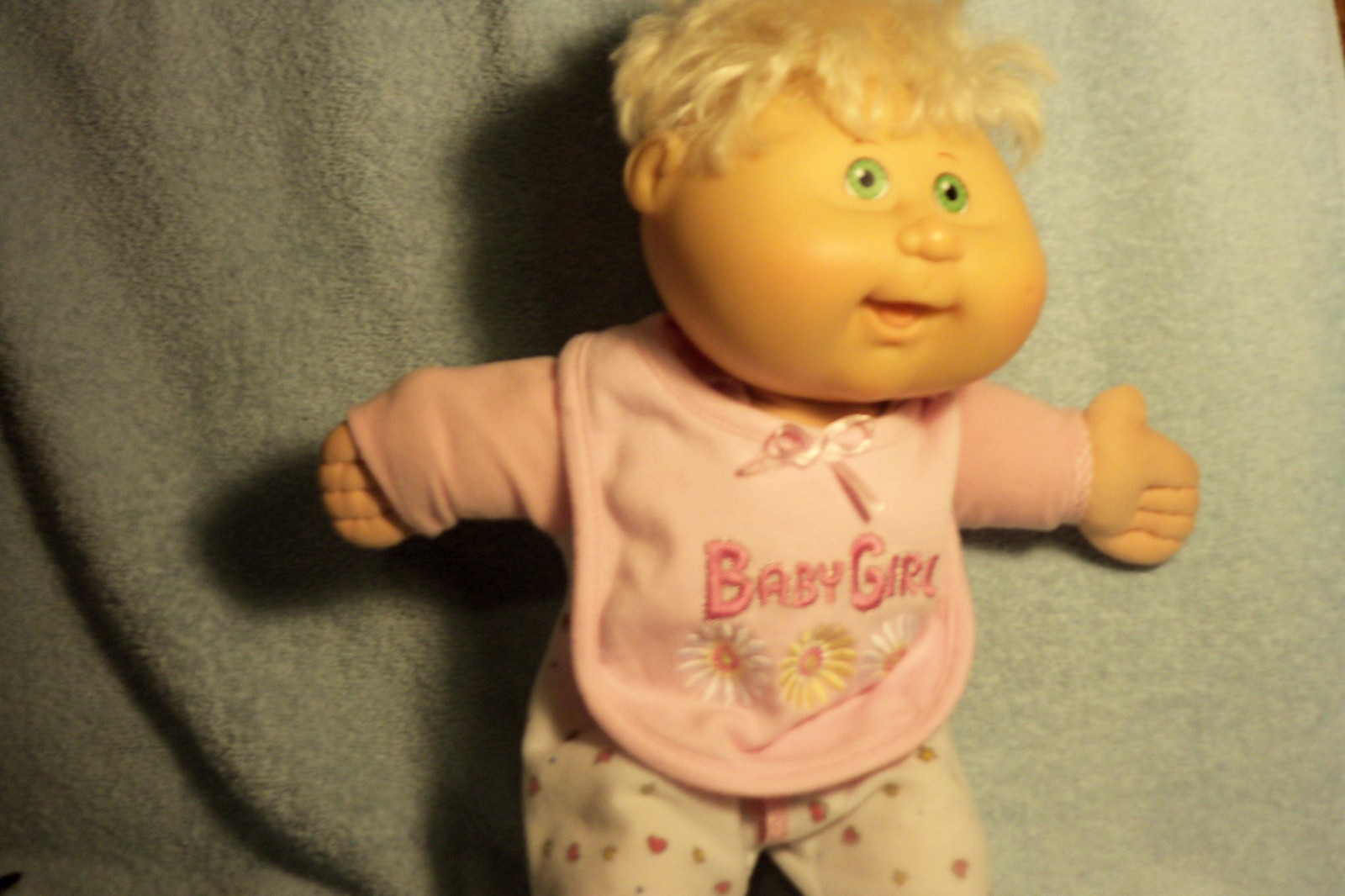 Cabbage patch Baby,Dressed in Pink w/ Bib!! Pics!!