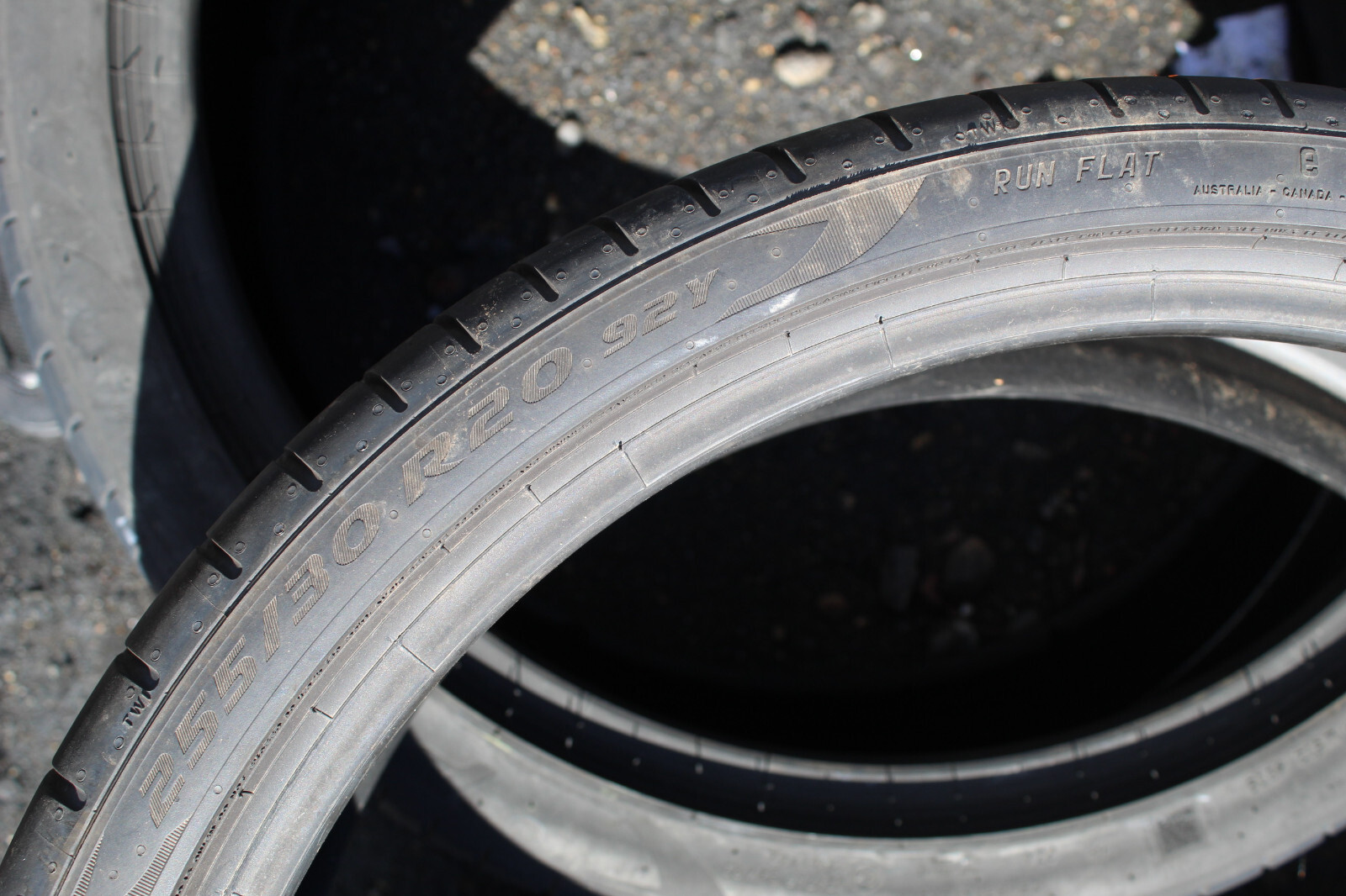 255 30 20 Pirelli, RunFlat, XL, 92Y, x1 Single Tyre 4.2mm (F1_tyres) L2931