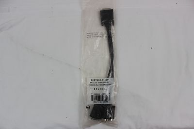 Belkin F2E7902-01-SV Analog Y DVI DVI-i To HD15F Dual VGA Adapter Cable Splitter