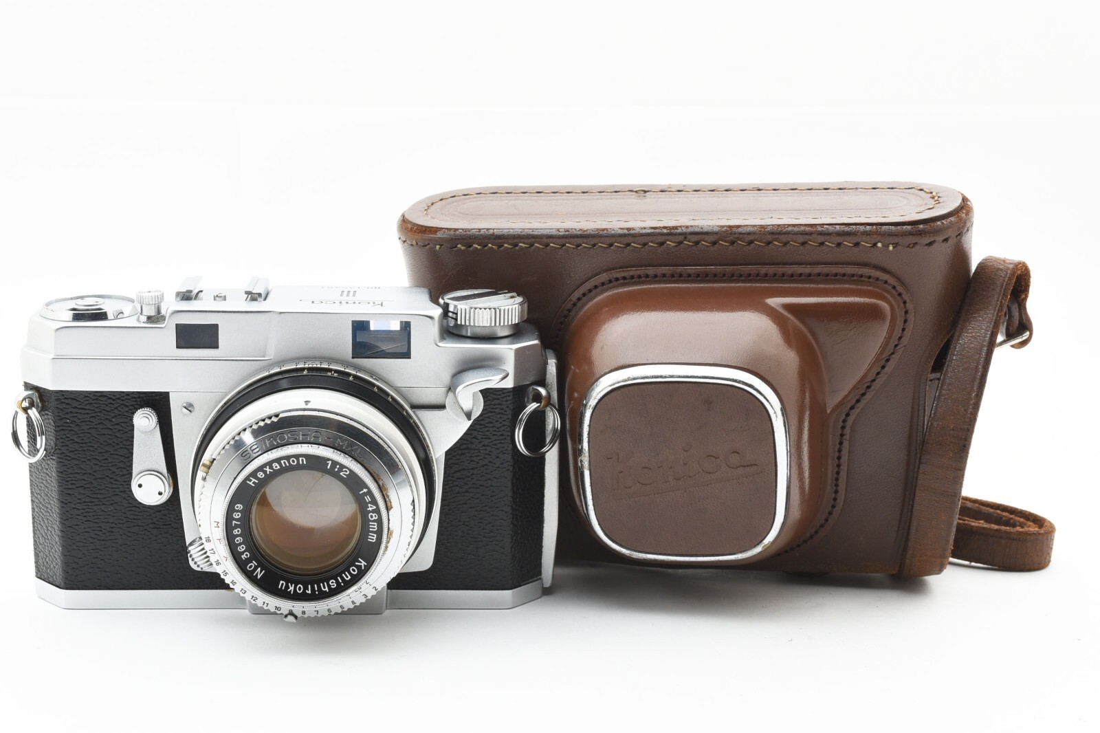 Near MINT] Konica III Rangefinder Film Camera Hexanon 48mm f